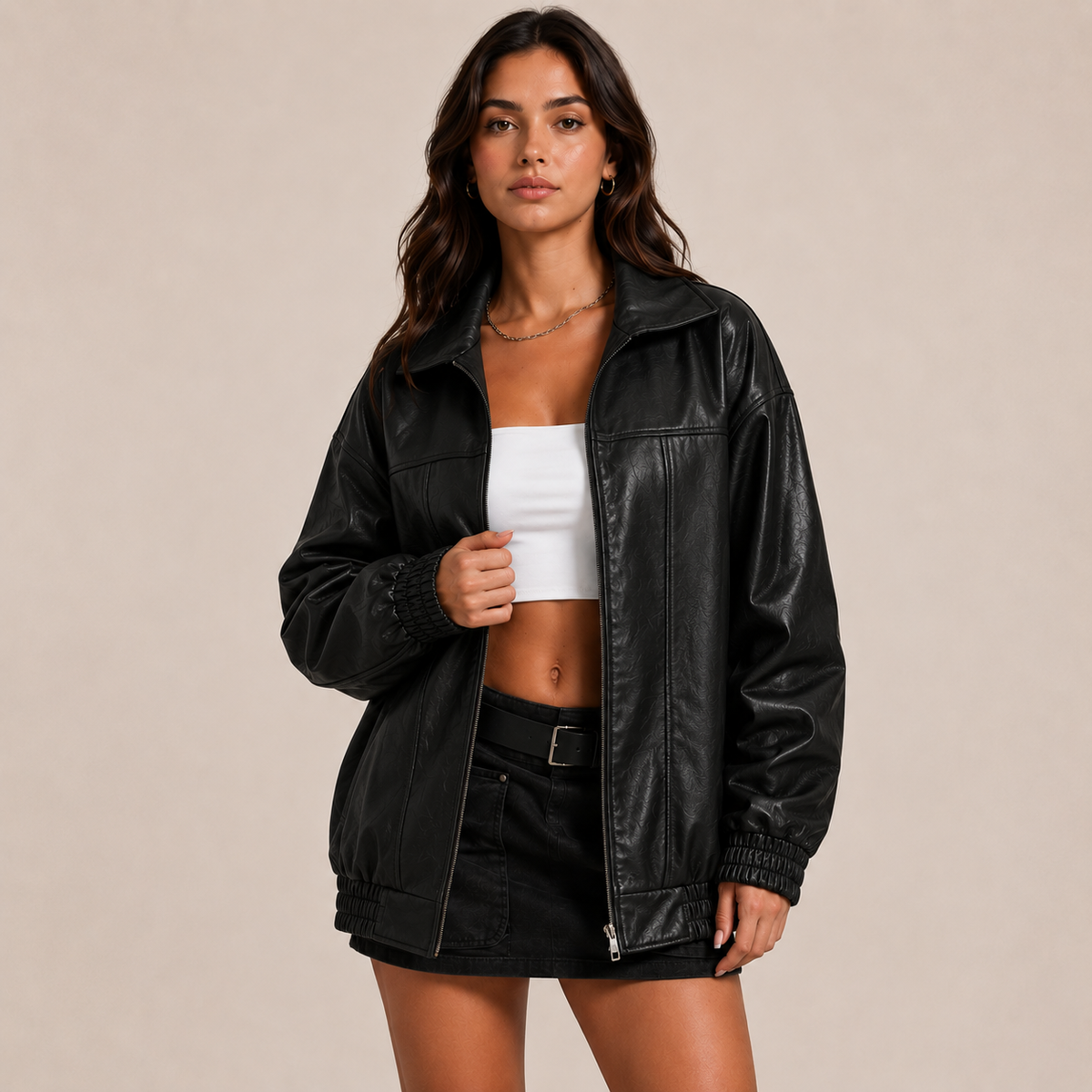 The Faux Leather Jacket