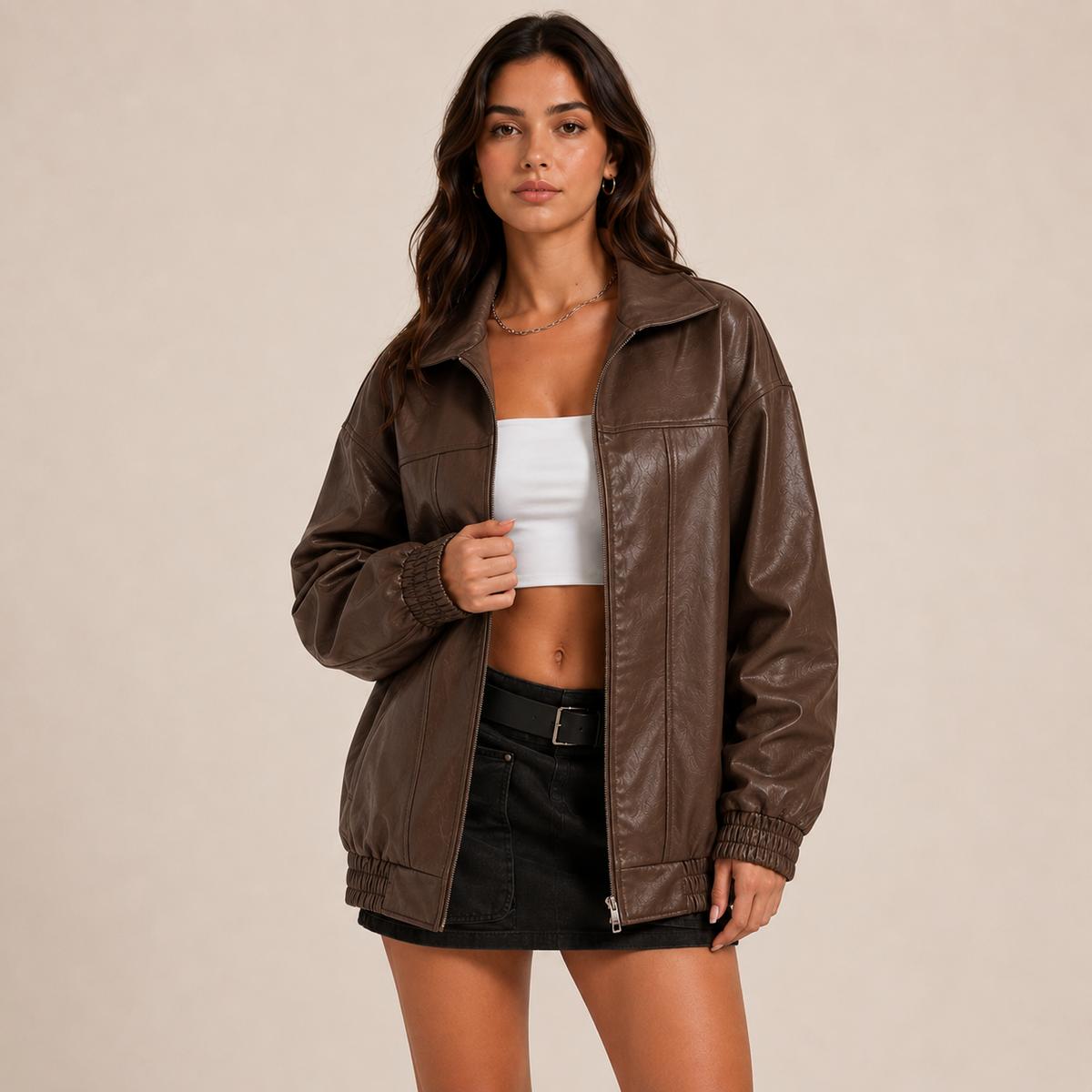 The Faux Leather Jacket